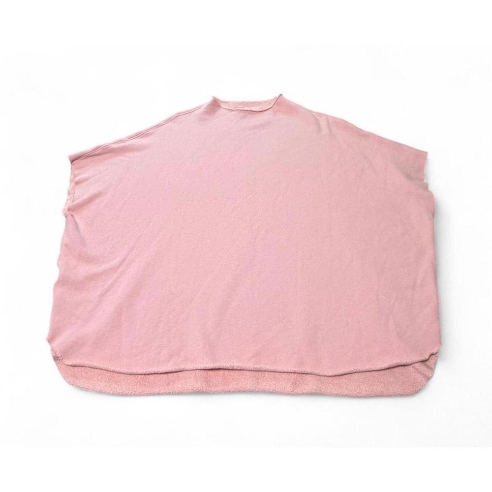 Frank & Eileen Tee Lab Capelet Pink Oversized Capelet Sweatshirt Top One Size